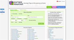 Desktop Screenshot of europelowcost.de