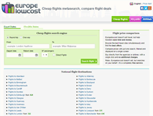 Tablet Screenshot of europelowcost.co.uk